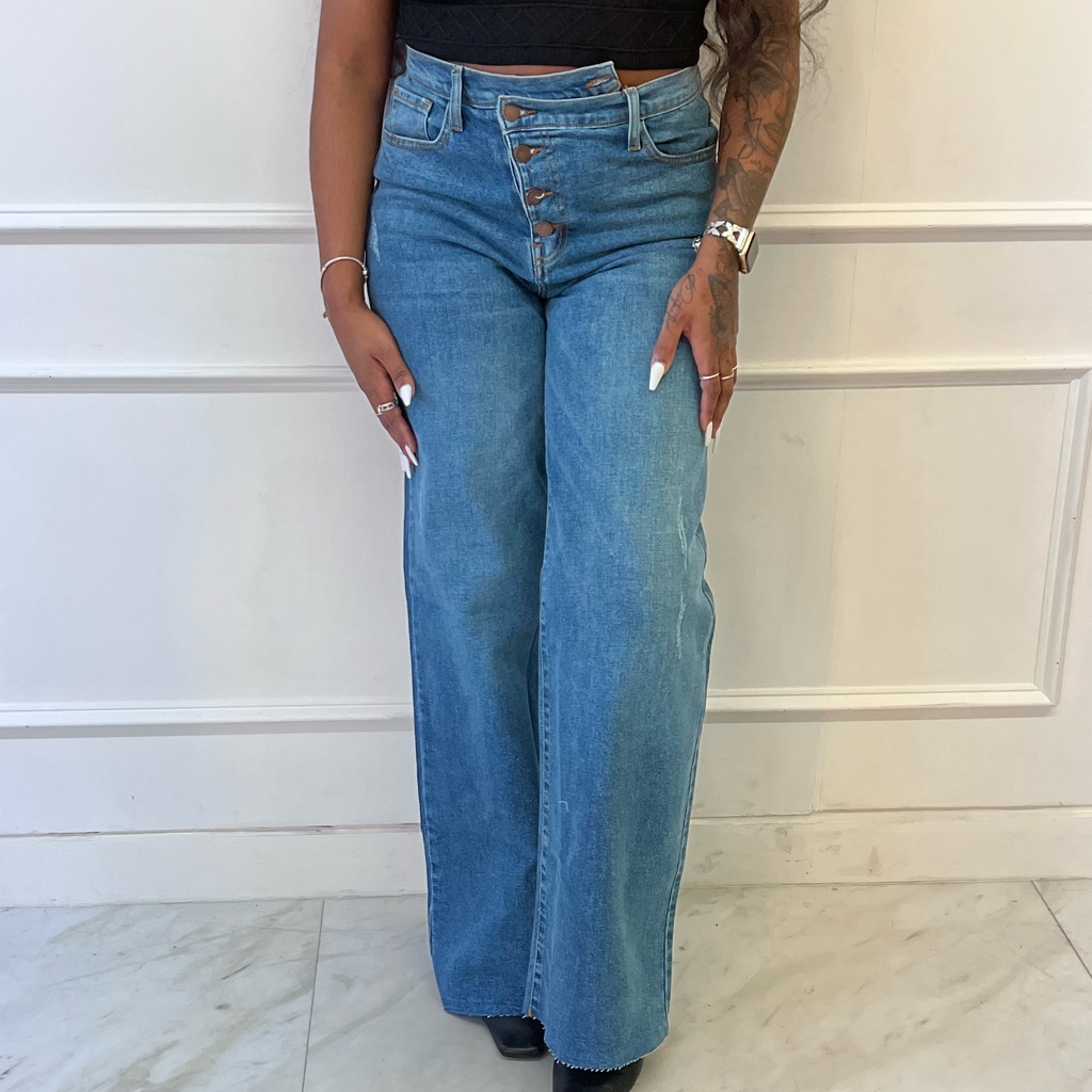 Cross Button Pants